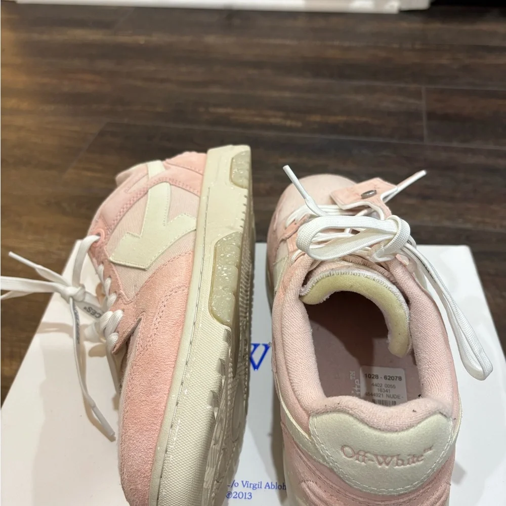 Off-White Out-of-Office White/Pink Sneakers - Picture 10 of 12